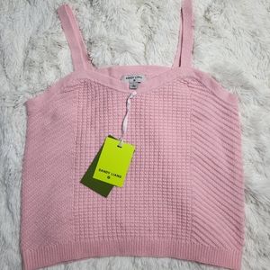Target Sandy Liang Pink Sweater Tank